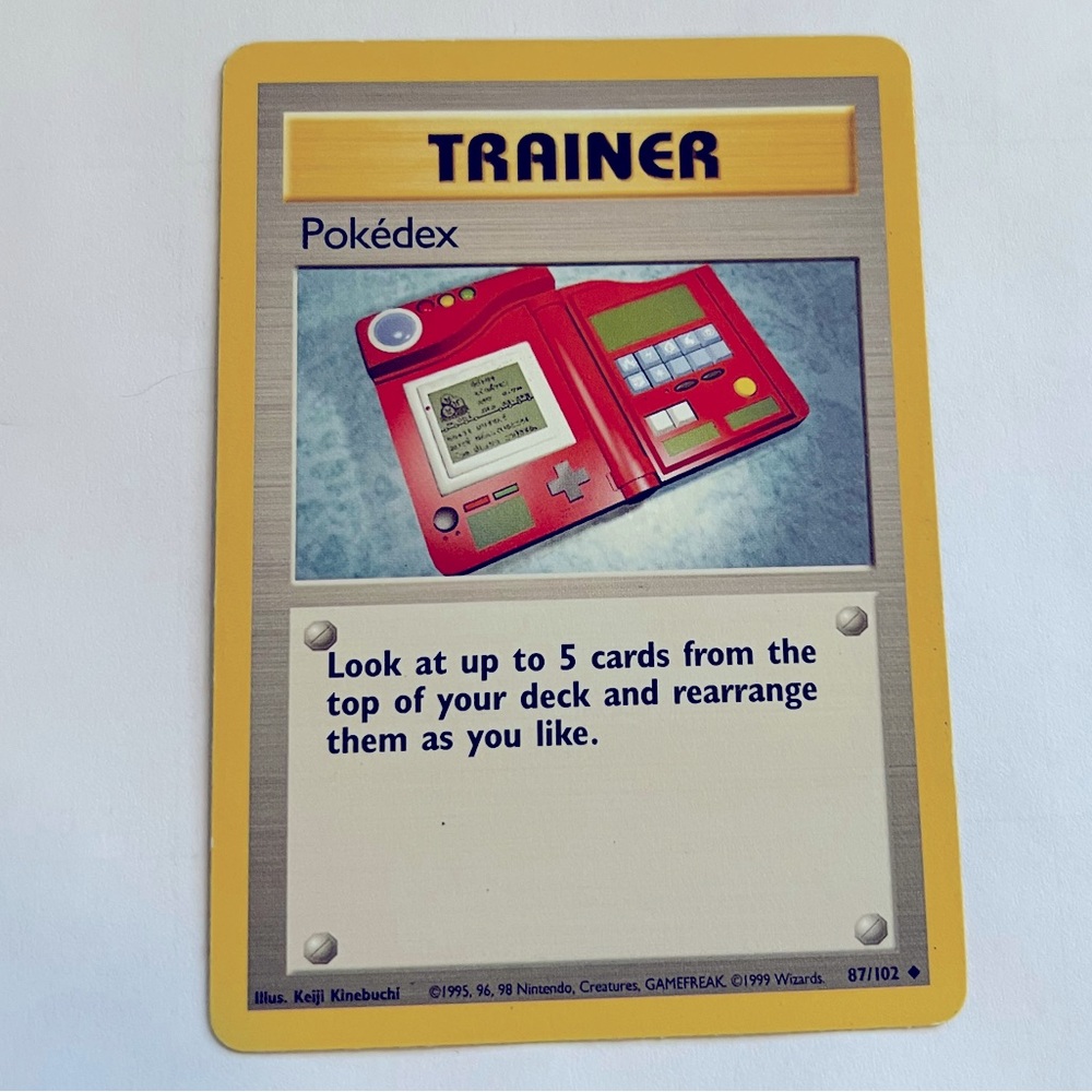 Vintage Pokedex Trainer #87/102 Non Halo 1999 Wizards Pokemon Card